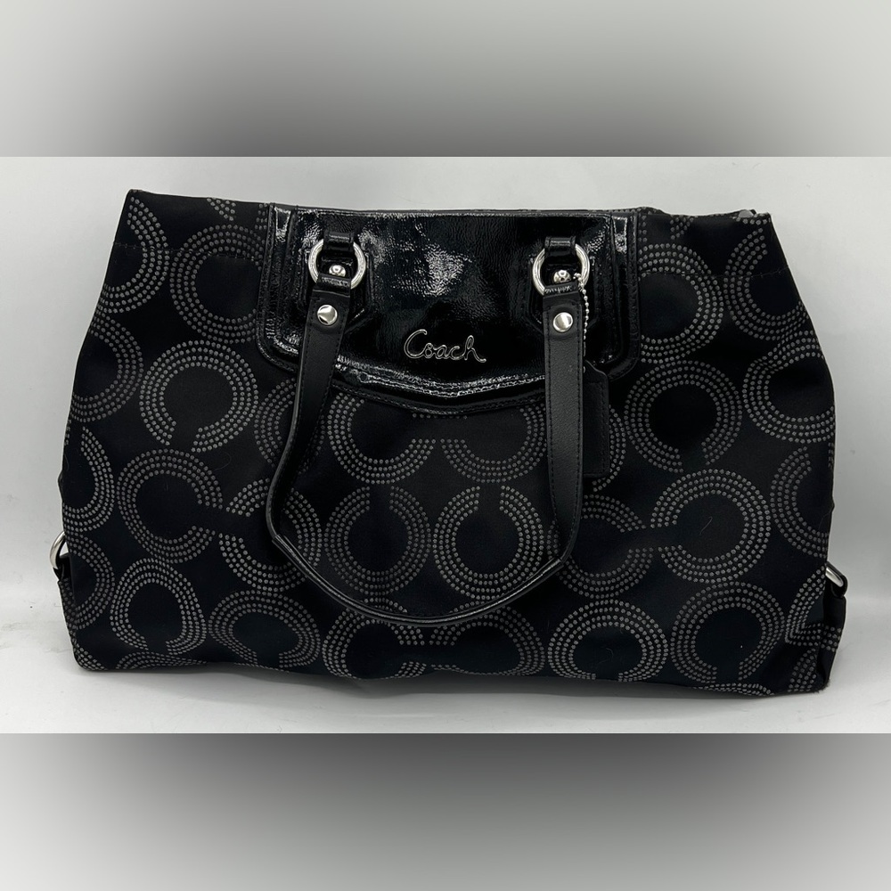 Coach Ashley Op Art Satchel - Picture 2 of 13